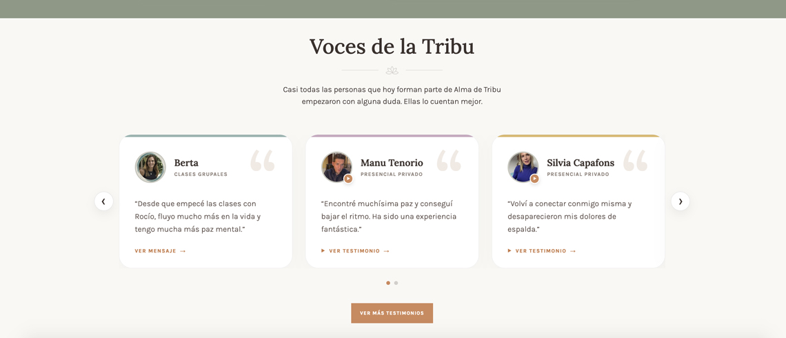 Sistema de componentes de Alma de Tribu